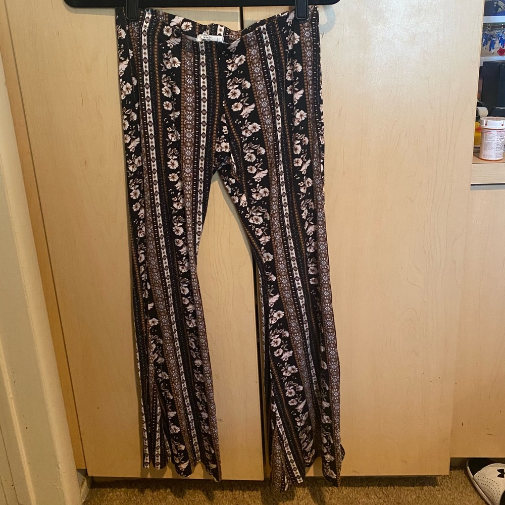 Boho flare cute cotton pants